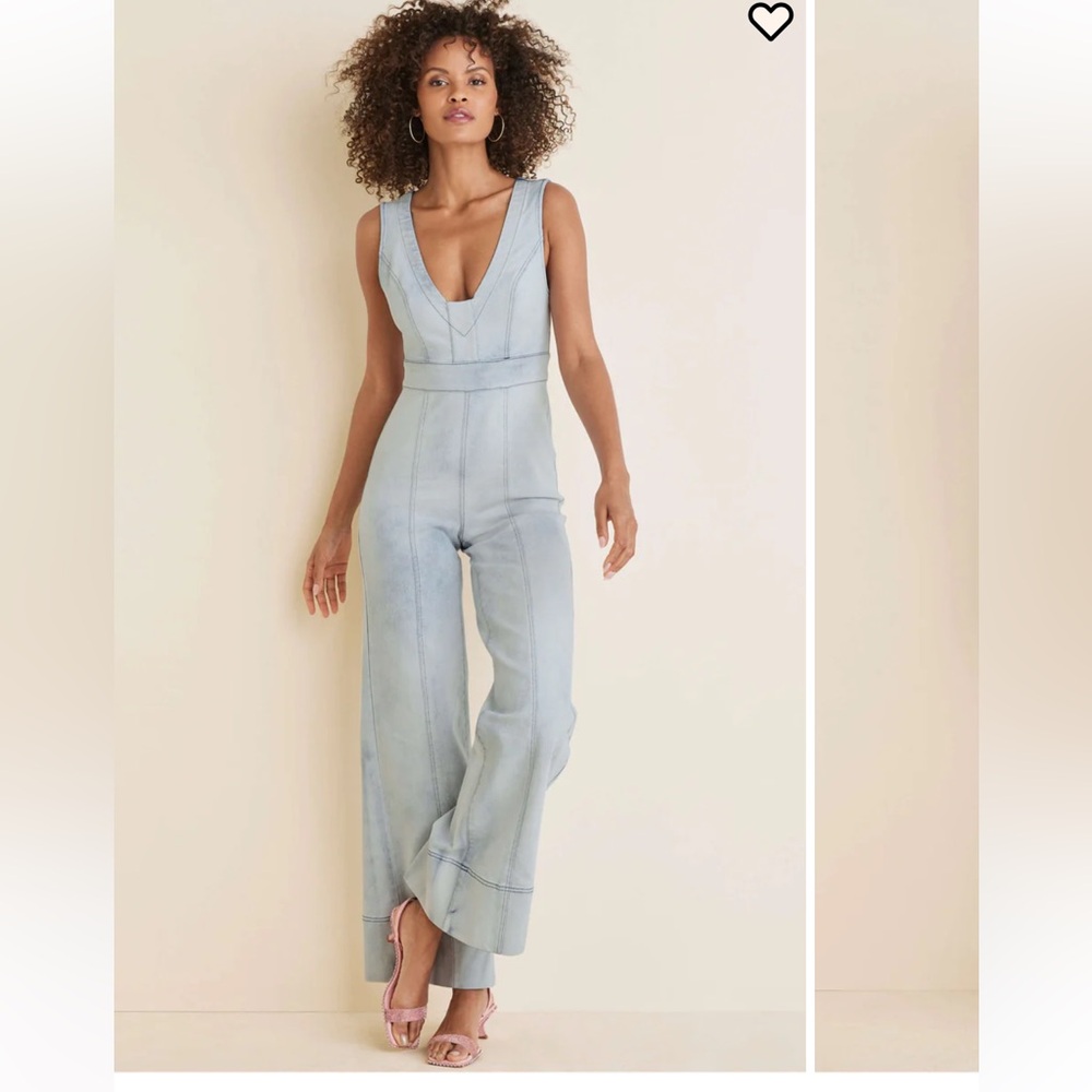 VENUS Light Blue Denim Jumpsuit